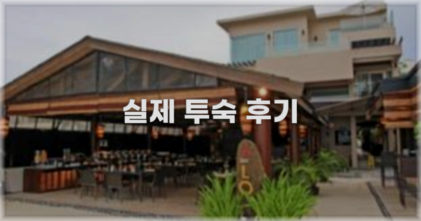 💬 실제 투숙 후기