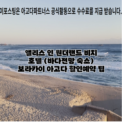 앨리스 인 원더랜드 비치 호텔 (바다전망 숙소) 보라카이 아고다 할인예약 팁