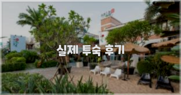 💬 실제 투숙 후기